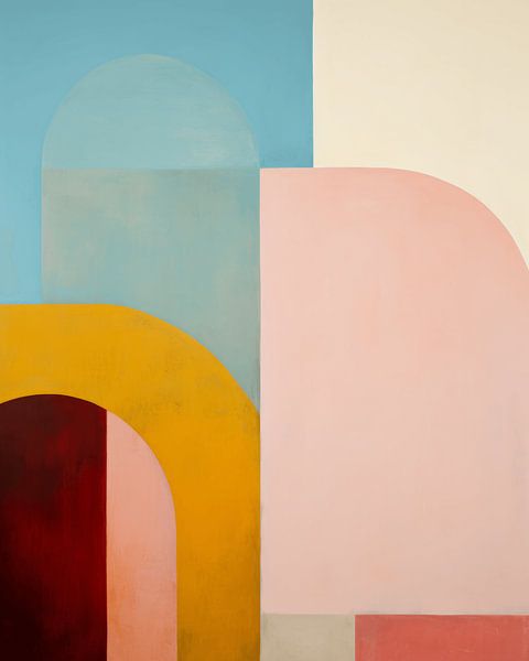 Abstrait moderne dans une combinaison de couleurs inhabituelle par Studio Allee