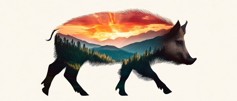 Natur im Tier von Poster Art Shop