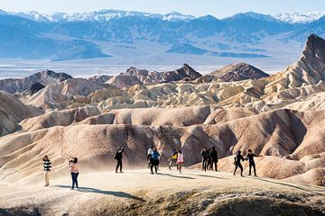 Vallée de la mort, Zabriskie Point sur Keesnan Dogger Fotografie