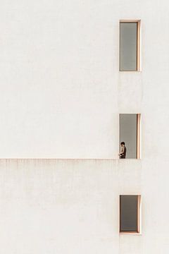 Uitzicht vanaf het raam en stille momenten van Poster Art Shop