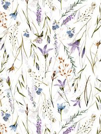 Skandinavische Mittsommer Glockenblumen Wiese