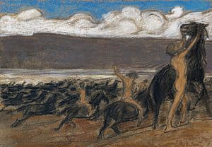 Paardentemmers, LUDWIG VON HOFMANN, Ca. 1890 van Atelier Liesjes