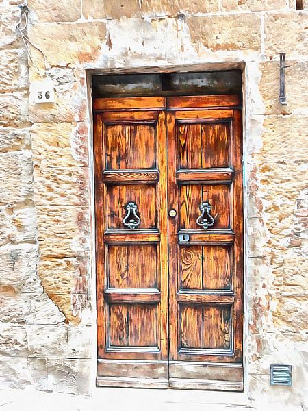 Pienza Wooden Door by Dorothy Berry-Lound