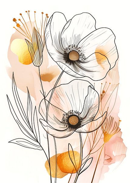 Wildflower Meadow Evergreen flowers 17 by JBJart Justyna Jaszke