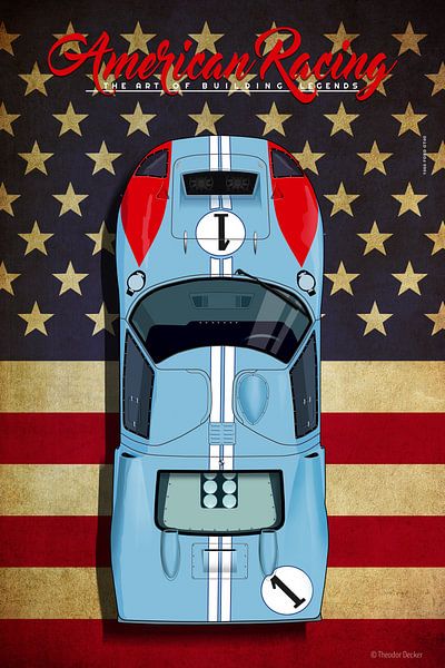 American Racing, Ford GT40 No.1, Ken Miles by Theodor Decker