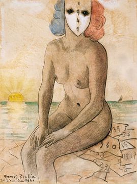 Francis Picabia - Franse schoonheid (1940) van Peter Balan