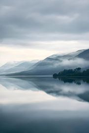Reflet sur le lac de Moody Mountain sur Moodify Studios