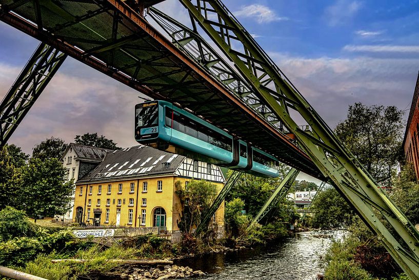 Train suspendu de Wuppertal par Johnny Flash