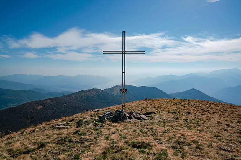View of Lake Maggiore from Monte Covreto by Leo Schindzielorz