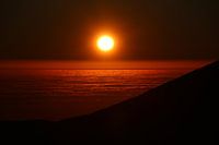 Sunset over cloud cover, near Paranal Observatory, Atacama Desert, Chile