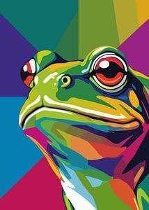 Frosch-Pop-Art