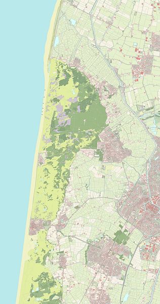Map of Bergen by Rebel Ontwerp