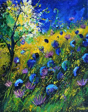 Fleurs d'été sur pol ledent