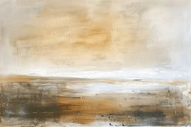 Paysage scandinave abstrait sur Wandpracht