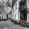 Muurhuizen historische Amersfoort schwarz-weiß von Watze D. de Haan