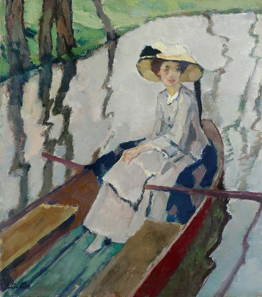 Leo Putz - Grijze herfstdag (1909) van Peter Balan