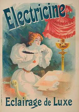 Lucien Baylac - Electricine, luxeverlichting (1895) van Peter Balan