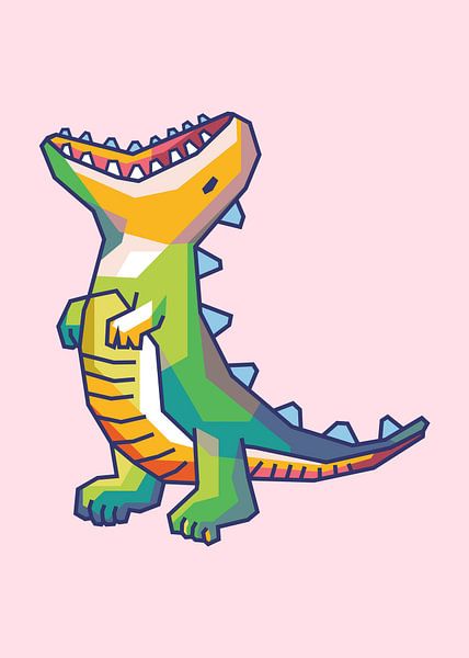 Dinosaurus mignon Mini Popart par Rizky Dwi Aprianda