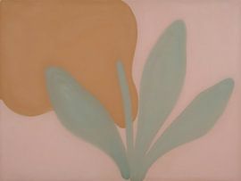 Pflanzenschatten – Abstrakte Blätter in Erdtönen von Kristin M