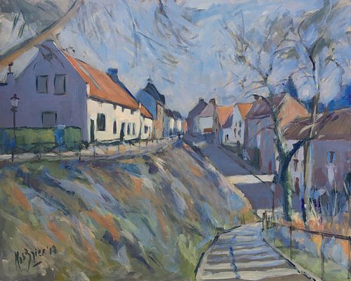 Winterlicht aan de Maasberg te Elsloo