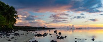 Amuri Beach, Aitutaki - Cook Islands van Van Oostrum Photography