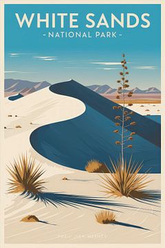 Nationaal park White Sands van Poster Art Shop