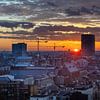 La silhouette d'Anvers au lever du soleil sur Daan Duvillier | Dsquared Photography