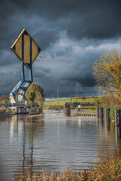 Inauguration du pont Slauerhoff à Leeuwarden par Harrie Muis