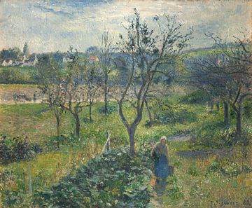 Tuin bij Val Hermeil, Camille Pissarro van Meesterlijcke Meesters