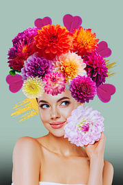 Blumenfrau-Lutscher von Postergirls