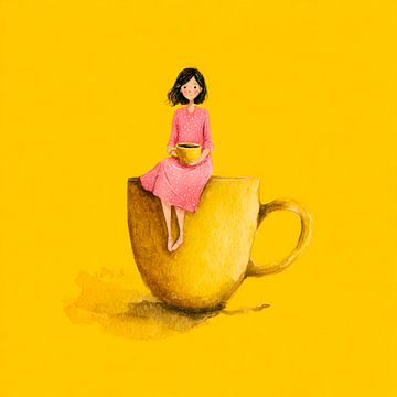 Quiet Tea Moment by Nomo.Art