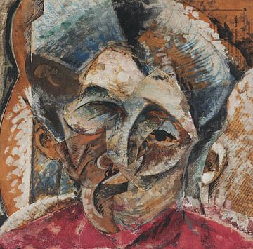Umberto Boccioni-Dynamik eines Frauenkopfes