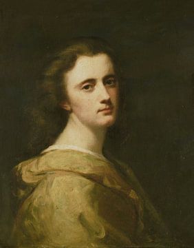 Portret van Thérèse Schwartze, de dochter van de kunstenaar, op 16-jarige leeftijd, Johann Georg Sch
