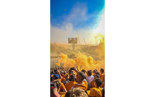 Ecstatic crowd after Max's victory Zandvoort 2021