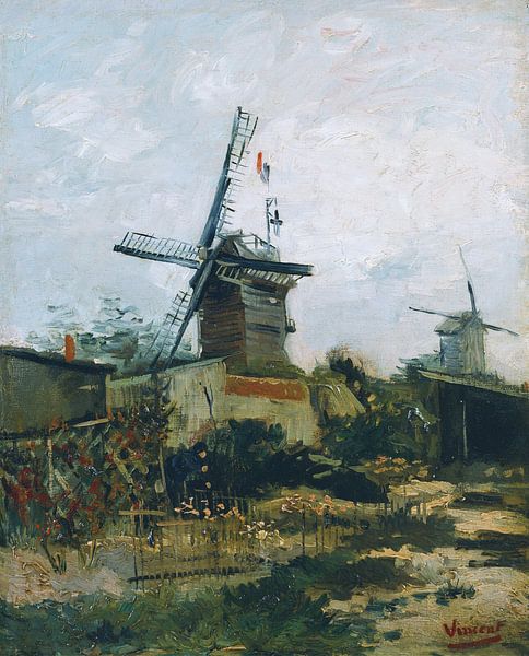 Vincent van Gogh. Mühlen auf Montmartre von 1000 Schilderijen