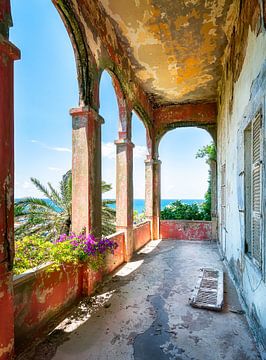 Abandoned Balcony with Sea View.