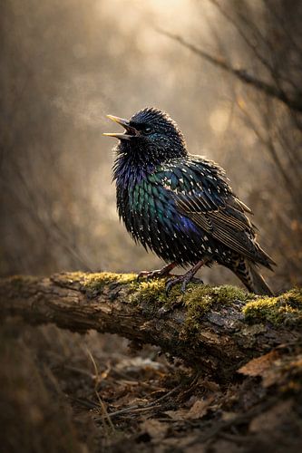 Singender Star im Morgenlicht von Christina Bauer Photos