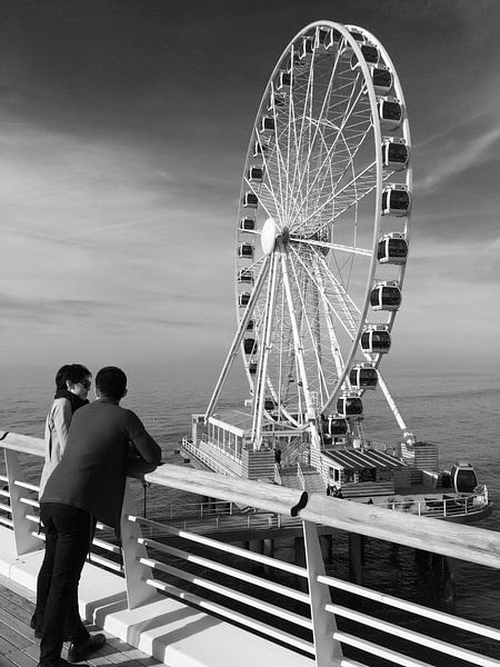 Zeegezicht bij Scheveningen van Raoul Suermondt