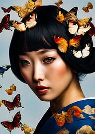 The Geisha with the Butterflies