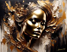 Golden Splendor 12 by Johannas Art Creations