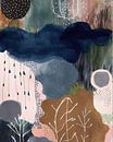 Modern abstract in aardetinten en pastel van Studio Allee thumbnail