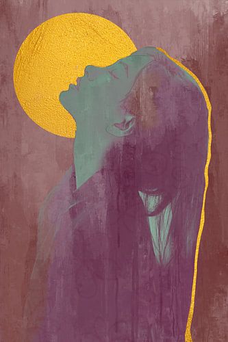 let the sunshine in - poetische, verstilde pose van een zonaanbidster