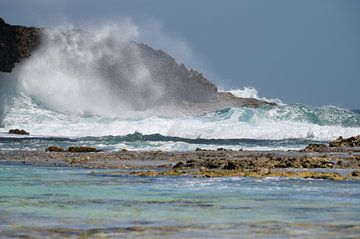 Ruige kust, Curaçao, Shete Boka National Park, van Ronald Harmsen