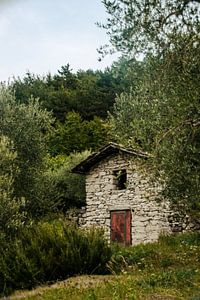 Verborgen traditioneel huisje in de bergen I Arco, Italië van Manon Verijdt