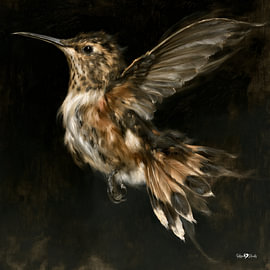 Vögelchen in Ölfarbe von Gelissen Artworks