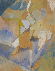 Albert Gleizes - Blaue kubistische Komposition (circa 1912-13)