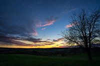 Evening colors over the hills