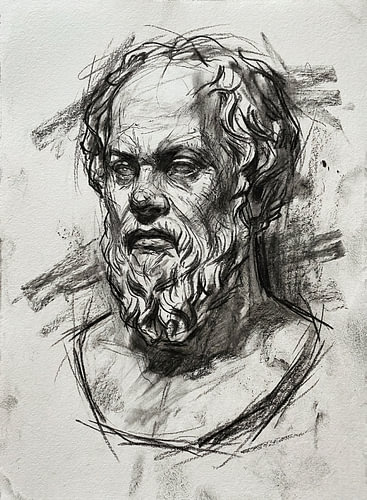 Le philosophe barbu et silencieux