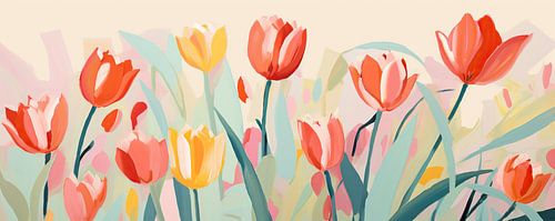 Tulipe sur Peintures accrocheuses