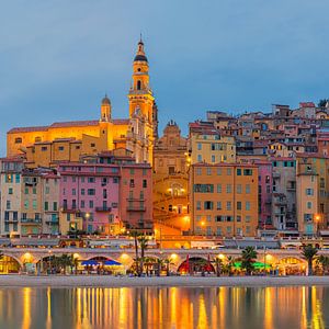 Ein Abend in Menton, Frankreich